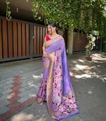 LAVENDER GORGEOUS SILK  SAREE