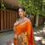 ORANGE GORGEOUS SILK  SAREE