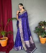BLUE GORGEOUS SILK  SAREE