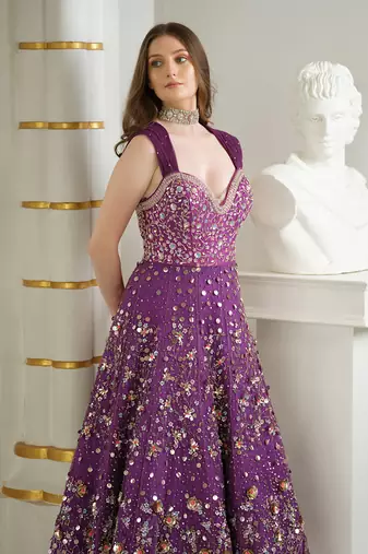 Purple gown