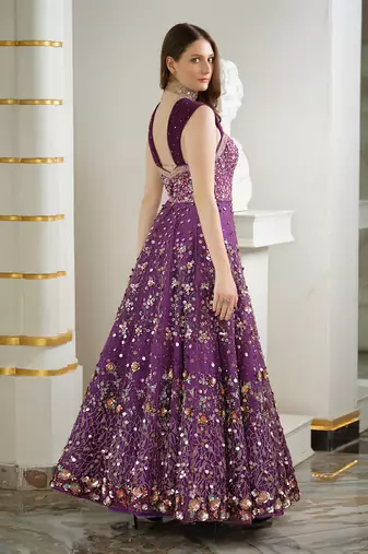 Purple gown