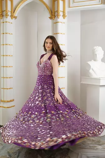 Purple gown