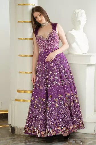 Purple gown