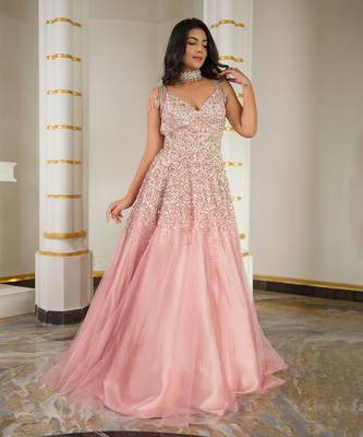 Pale pink gown 4