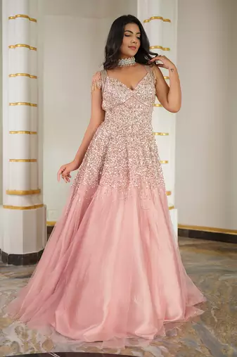 Pale pink gown