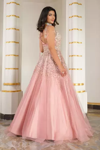 Pale pink gown