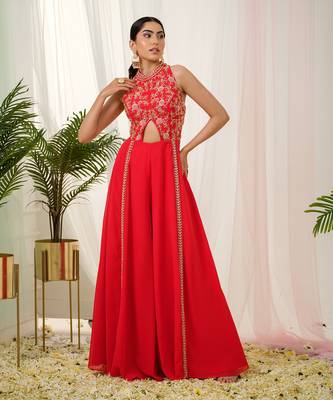 Red lyric jumpsuit 2
