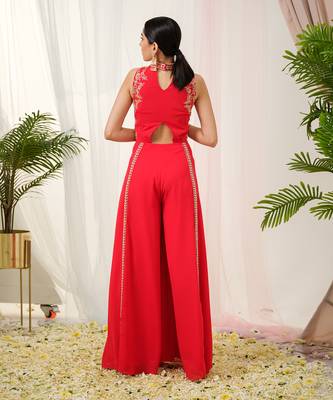 Red lyric jumpsuit 4