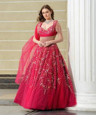 Cherry pink gown 1