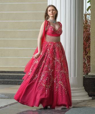 Cherry pink gown 2