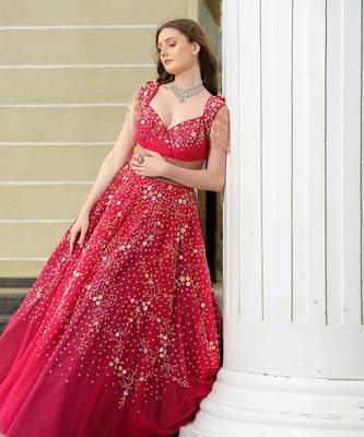 Cherry pink gown 3