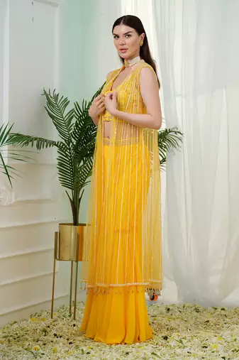 Yellow isadora jacket pant set