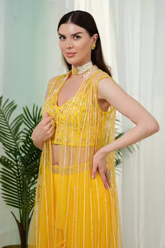 Yellow isadora jacket pant set