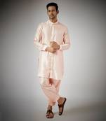Blush pink embroidered kurta set