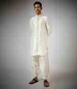 Ivory embroidered kurta set