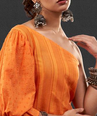 Pinata orange kurta set 5