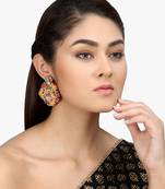 Women gold & multi contemporary drop earrings