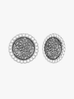 Look like silver circular shaped studs 2