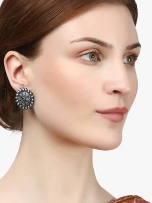Look like silver circular shaped studs 2