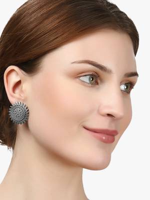 Look like silver circular shaped studs 2