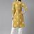 Aarika womens mustard colour rayon printed kurti