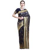 Navy Blue Wovan Banarasi Saree