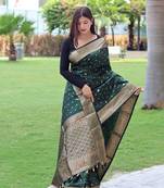 GREEN GORGEOUS SILK  SAREE