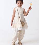 off-white seersucker cotton co-ord (set of 2)