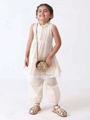 off-white seersucker cotton co-ord (set of 2) 4