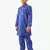 boy's blue cotton lurex kurta with pant