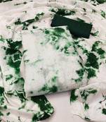 Multicolor Cotton Sequins Work Tie Dye Dress Material