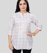 Saree swarg cotton blend printed short kurti
