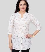 Saree swarg cotton blend printed short kurti