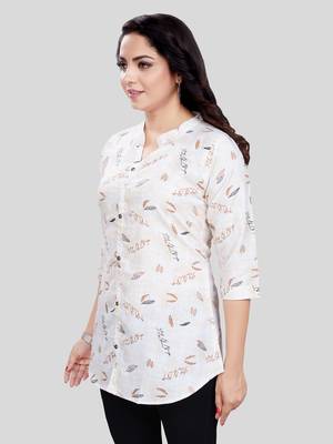Saree swarg cotton blend printed short kurti 3