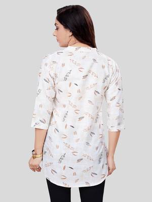 Saree swarg cotton blend printed short kurti 4