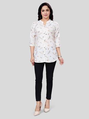 Saree swarg cotton blend printed short kurti 5
