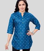 Saree swarg cotton blend printed short kurti