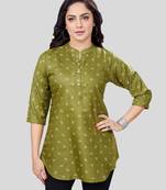 Saree swarg cotton blend printed short kurti