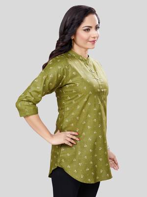  cotton blend printed short kurti 4