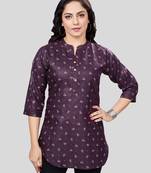 Saree swarg cotton blend printed short kurti