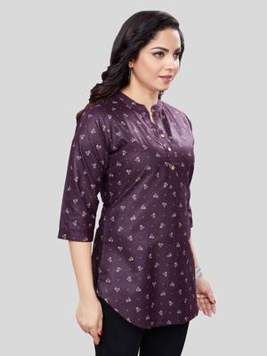  cotton blend printed short kurti 4