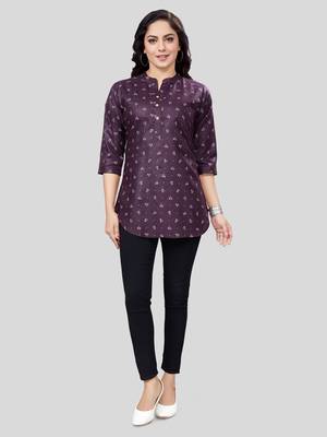  cotton blend printed short kurti 5