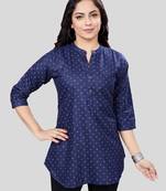 Saree swarg cotton blend printed short kurti