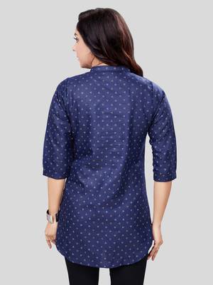  cotton blend printed short kurti 3