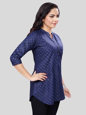  cotton blend printed short kurti 4