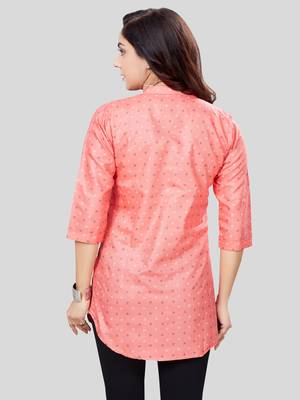  cotton blend printed short kurti 2