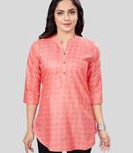 Saree swarg cotton blend printed short kurti