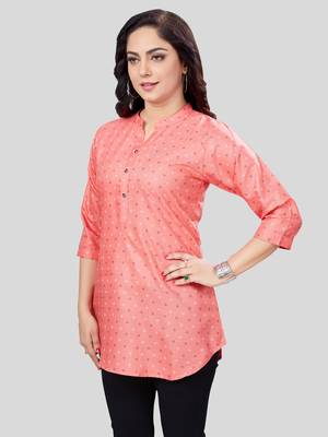  cotton blend printed short kurti 3