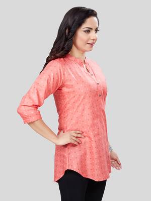  cotton blend printed short kurti 4