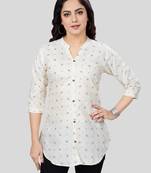 Saree swarg cotton blend printed short kurti